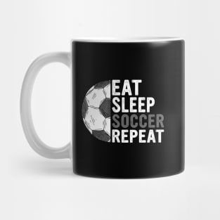 Eat Sleep Soccer Repeat Funny Soccer Players Kids Boys Mug